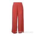 Faltige Rayon Wide Leg Pants Damenhose